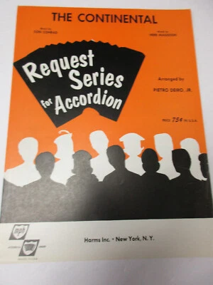 Con Conrad The Continental Accordion Solo Sheet Music Arranged by Pietro Deiro - Image 1 of 3