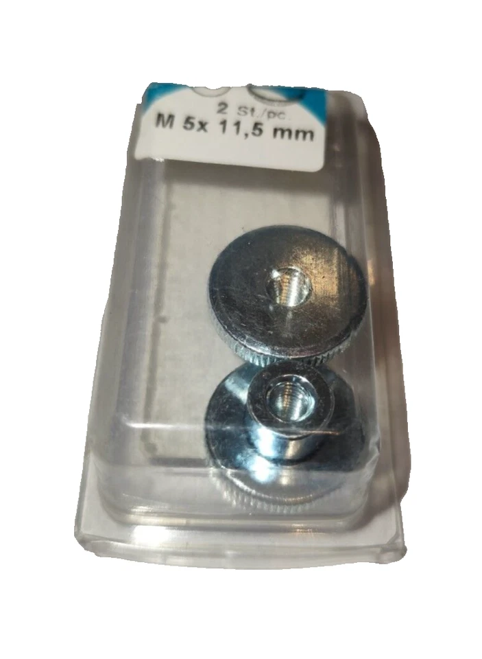 Rändelmutter Eisen verzinkt M5x11,5  mm 2 stück - Bild 1 von 1