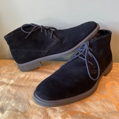 Botas Chukka Calvin Klein “Ulises” Gamuza Negras Para Hombre Talla 13M Foto 1 de 4