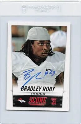 2014 Score #341 Bradley Roby Broncos Signed Auto *K8929 - Image 1 of 2