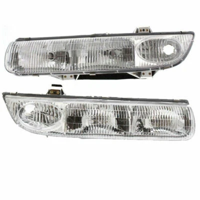 New Set of 2 LH & RH Side Headlamp Assembly Fits Saturn SL SL1 SL2 SW1 SW2 - Imagem 1 de 4