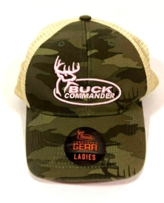 Commander gear PinkWomens Camo Hunting Cap Baseball Hat adjustable - Image 1 of 4