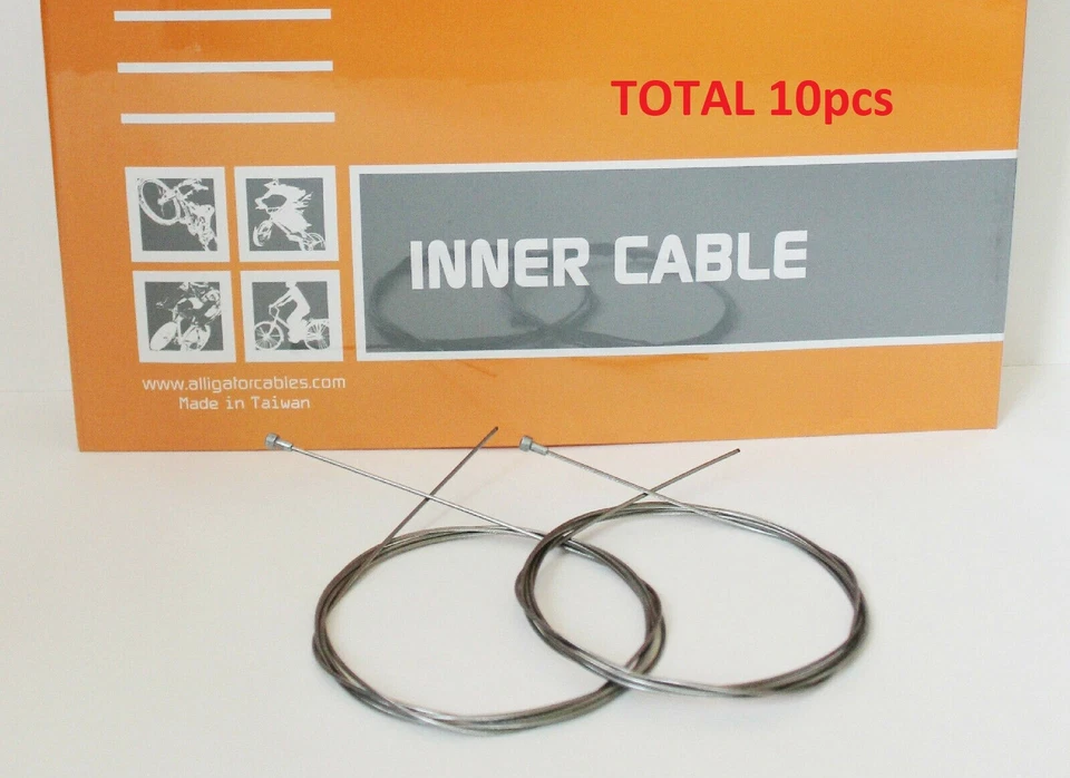 Alligator Slick Stainless Steel Inner Cable Road Bike Brake for Shimano, 10pcs - Image 1 of 1