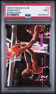 1993-94 Topps Stadium Club - Super Teams Miami Heat #14 PSA 9 - Picture 1 of 2