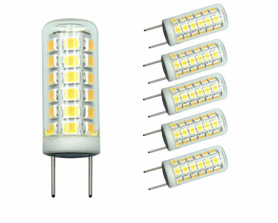 6pcs G8 G8.5 2-Pins T4 LED Bulb 39-2835 Light Globes Lamp 120V Ceramics Lights - Image 1 of 4