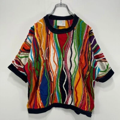COOGI Women's Cotton Knitted Short Sleeve Sweater Size S Australia Vintage No 02 - Image 1 of 4