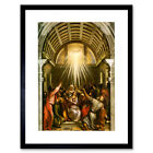 Titian Pentecost Titian Painting Framed Art Print Picture Mount 12x16 Inch