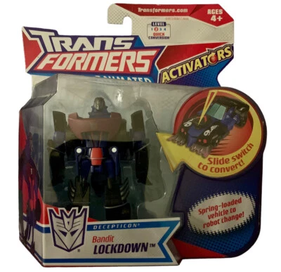 RARE 2008 Transformers Animated Activators Figure: DECEPTICON BANDIT LOCKDOWN - Image 1 of 2