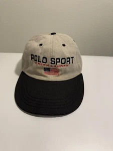 ¡Sombrero Deportivo Polo Ralph Lauren Vintage Años 90 Ajustable! Impresionante onda de color - Imagen 1 de 5