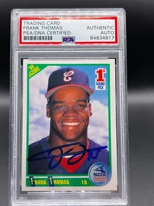 1990 Score - #663 Frank Thomas (RC) On-Card Auto PSA Authentic - Picture 1 of 3