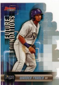 WANDER FRANCO - Rays -2019 Bowmans Best Future Foundations Die-Cut Rookie #FF-WF - Picture 1 of 2