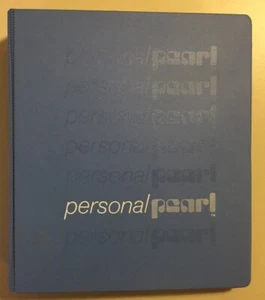 Vintage 1982 PEARLSOFT Personal Pearl Software Manual Binder VHTF - Afbeelding 1 van 12