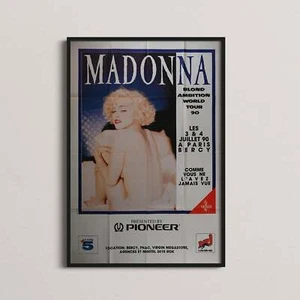 Original Sammler Poster - Madonna - Bercy - 1990 - Bild 1 von 3