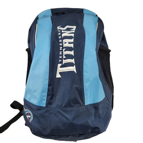 Reebok Blue Tennessee Titans NFL Adjustable Zipper Backpack Travel School Gym Cover