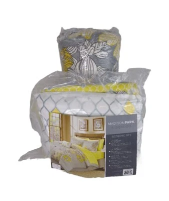 Madison Park Essentials Avalon 9 Piece Cal King Comforter Set Floral Flower - Image 1 of 4