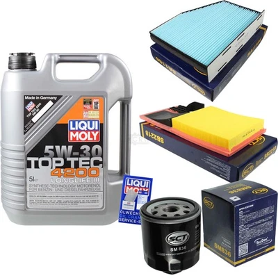 INSPEKTIONSKIT FILTER LIQUI MOLY ÖL 5L 5W-30 für VW Golf VI 5K1 1.4 1K1 5M1 - Bild 1 von 4