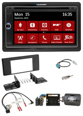 Blaupunkt Bluetooth DAB 2DIN USB DVD Lenkrad Autoradio für Land Rover Range Rove - Bild 1 von 4