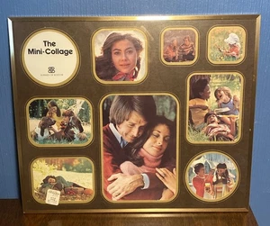 VINTAGE 80s BURNES of BOSTON 9 Photo 11x13  THE MINI COLLAGE Picture Frame Brass - Picture 1 of 13