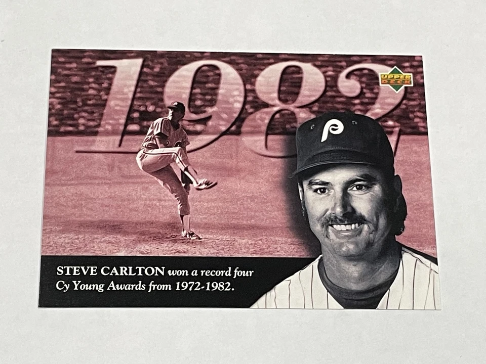 1994 Upper Deck All-Time Heroes Baseball #124 - Steve Carlton - Phillies - Image 1 of 2