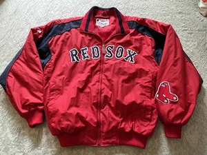 Boston Red Sox rote Majestic Einbaumjacke für Herren Größe Large - Bild 1 von 9