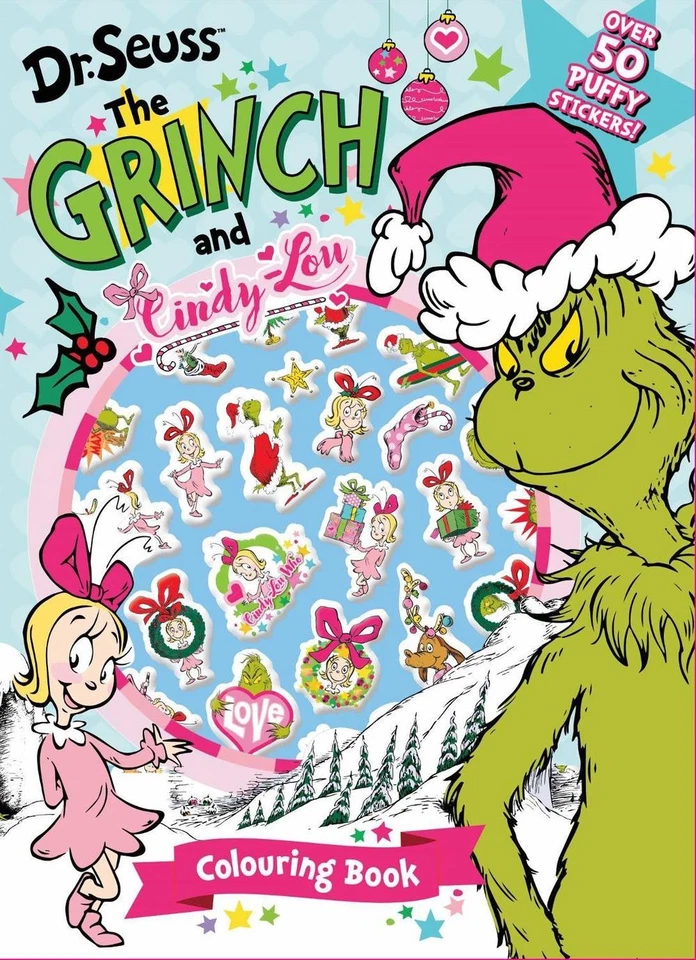 Dr. Seuss the Grinch & Cindy-Lou Colouring Book Paperback Book - Image 1 of 1
