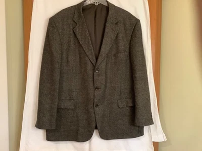 Joseph & Feiss International 100 % lana de cordero marrón y negro tweed 50 regular Foto 1 de 4