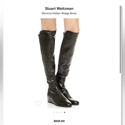 Botas de cuña ocultas Stuart Weitzman Mainline en negro talla 8 Foto 1 de 4