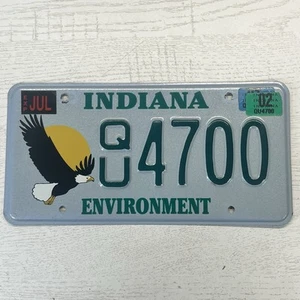 Placa de matrícula Indiana Environment Bald Eagle Specialty QU 4700 elevada en relieve - Imagen 1 de 8