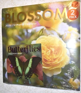 GREENBREIR INTL 2026 Calendars "Blossoms" (12" x 12") & "Butterflies" (6" x 6") - Bild 1 von 5