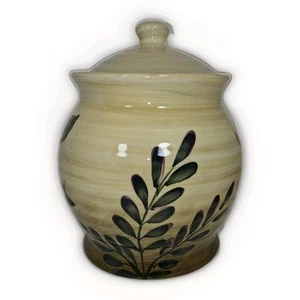 SM eingestellt Gibson Design Steinzeug Kanister Ersatz Erdton Blätter  - Bild 1 von 10