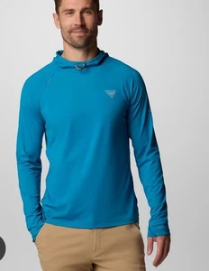 Columbia Sportswear PFG Herren Wild Cast Sun Hoodie Gr. S NEU DO1172-462 BLAU - Bild 1 von 5