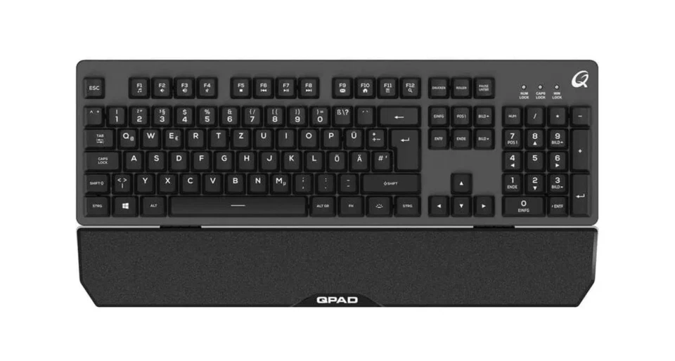 Tastatur QPAD Pro MK40 schwarz Gaming-Tastatur (DE, Anti Ghosting) - Bild 1 von 4