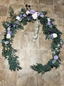 Ling's 9FT Garland for Backdrop Decoration-Wedding Arch Flower,Eucalyptus & Rose - Picture 1 of 5