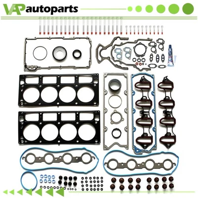 Juego de juntas inferiores para Chevrolet 2005-06 Juego de juntas de culata y kit de pernos de cabeza 6,0 L Foto 1 de 4