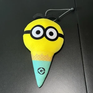 Universal Studios Parks Despicable Me Minion Mayhem Ice Cream Cone 12" Plush Toy - Picture 1 of 4
