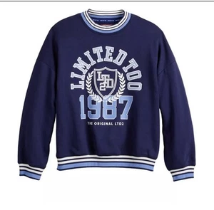 Girls M(10) Limited Too Fleece Crew Pullover - Picture 1 of 11