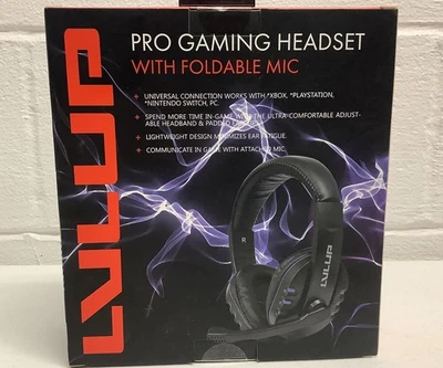 Vivitar LVLup LU731 Pro Gaming Headset w/Foldable Mic, Red New Sealed Box - Image 1 of 3