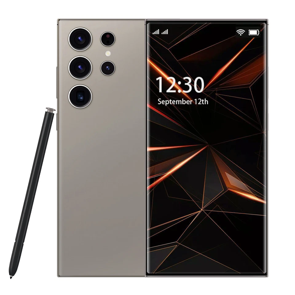 Teléfono 6.8" S24 Ultra Desbloqueado Doble SIM 5G Teléfono, Smartphone Android 8+256GB Rom Foto 1 de 4