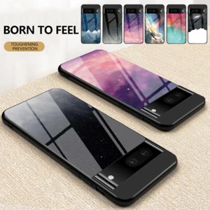 For Google Pixel 8 8a 7a 6 Pro 6a 5a Tempered Glass Hybrid Phone Case Hard Cover - Picture 1 of 25