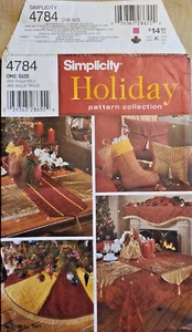 Falda de árbol/corredor de mesa/tapetes de colocación/almacenamiento Simplicity Holiday Pattern 4784 ++ - Imagen 1 de 3