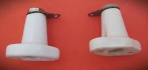 2x RARE 1" Johnson #22J Ceramic Insulator/standoff with Banana Jack connector - Picture 1 of 4