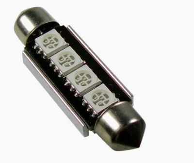 LED Dome Bulb Light EVO Formance Blue Canbus Auto Car Truck 41MM - Image 1 of 4