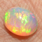 Ethiopian Fire Opal Natural Gemstones Oval 0.90Cts 6.1x7.8mm Cabochon OC-1344