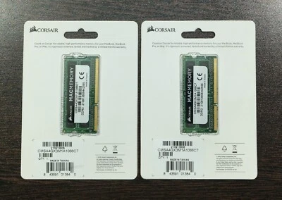 CORSAIR MACMEMORY DDR3 MEMORY MODULE CMSA4GX3M1A1066C7 FOR MACBOOK (LOT OF 2) - Image 1 of 4