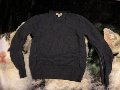 Suéter Burberry London Boy’s Merino Wool manga xadrez tamanho grande infantil - Imagem 1 de 4