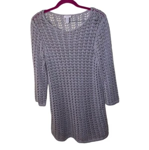 Chico’s pullover crochet sweater Chico’s size 2 - Picture 1 of 10