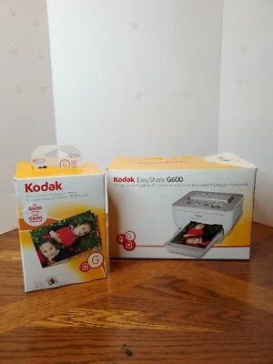 Kodak EASYSHARE Dock G600 Digital Photo Thermal Printer & Photo Paper Kit Bundle - Image 1 of 4