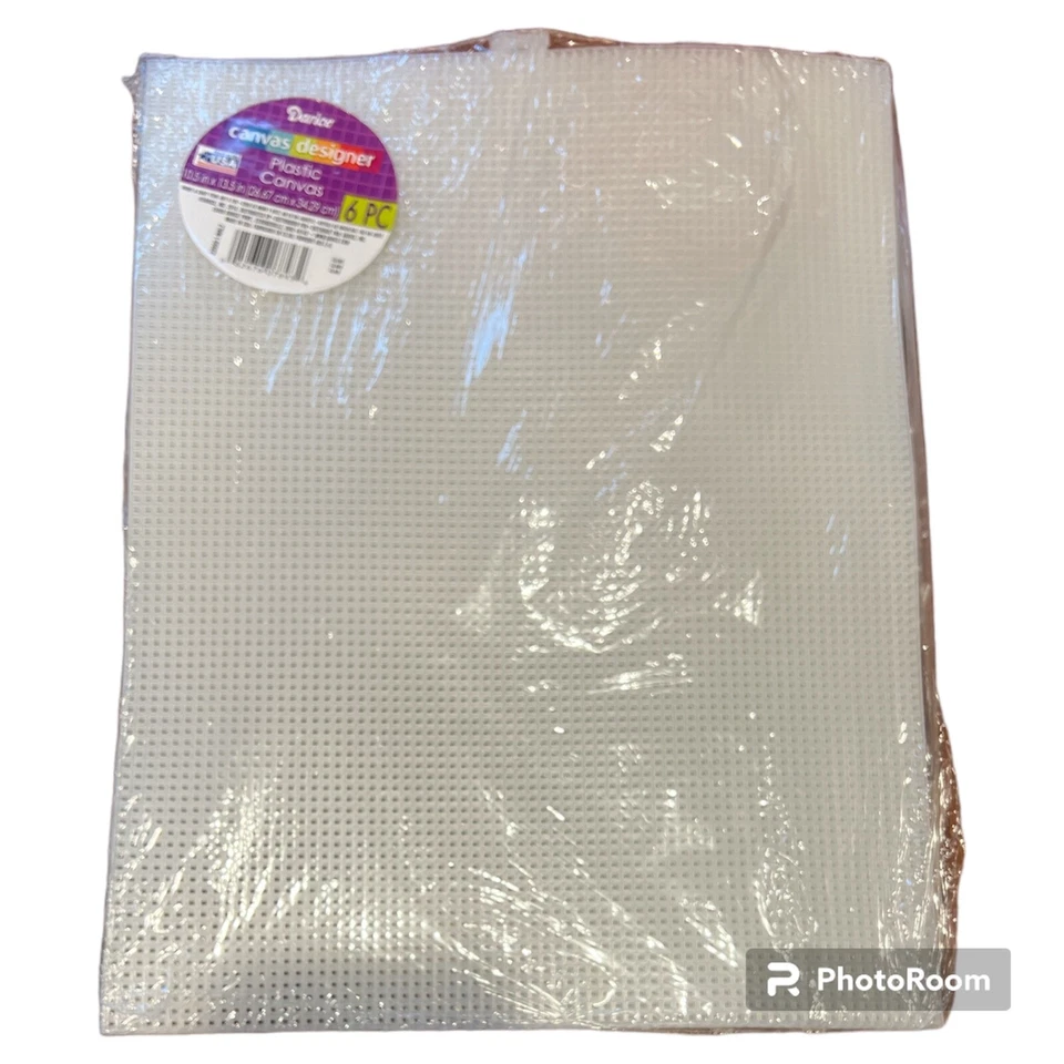 Darice 6 Sheet Pkg. Clear Plastic Canvas 10.5" x 13.5" - Image 1 of 1