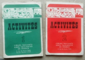 Activités T 1 & T 2 Coeurs Vaillants éd Fleurus Tintin & Milou - Picture 1 of 2