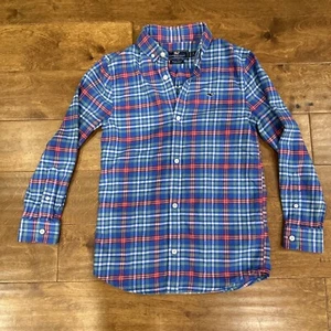Camicia balena Vineyard Vines a quadretti a quadretti L/S camicia abbottonata gioventù S 8/10 - Foto 1 di 3